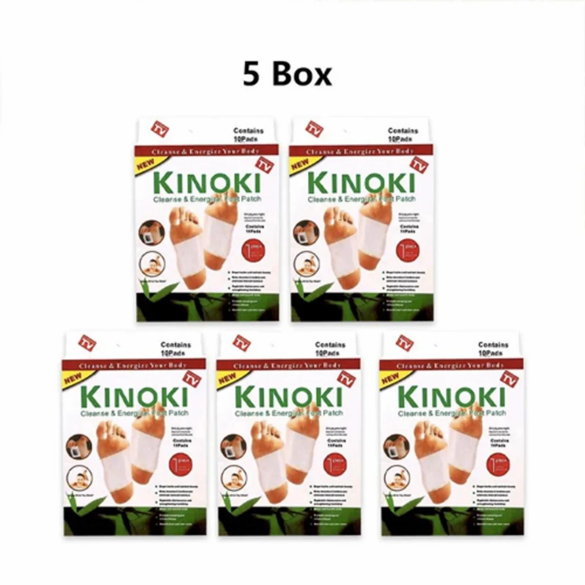 Kinoki Detox Foot Pads (5 Box)